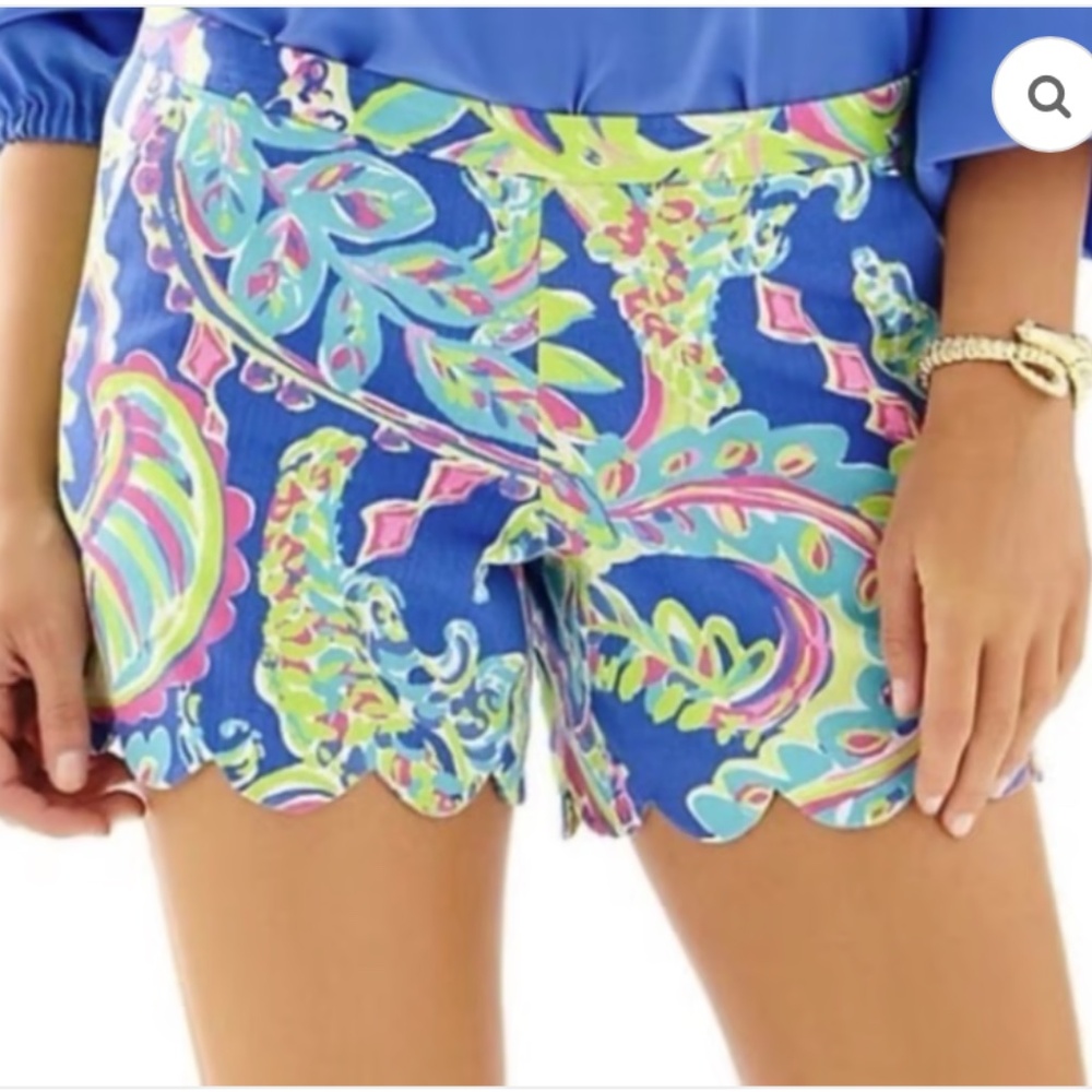 LILLY PULITZER Magnolia Shorts "Toucan Play" print, size 10, EUC, side zip